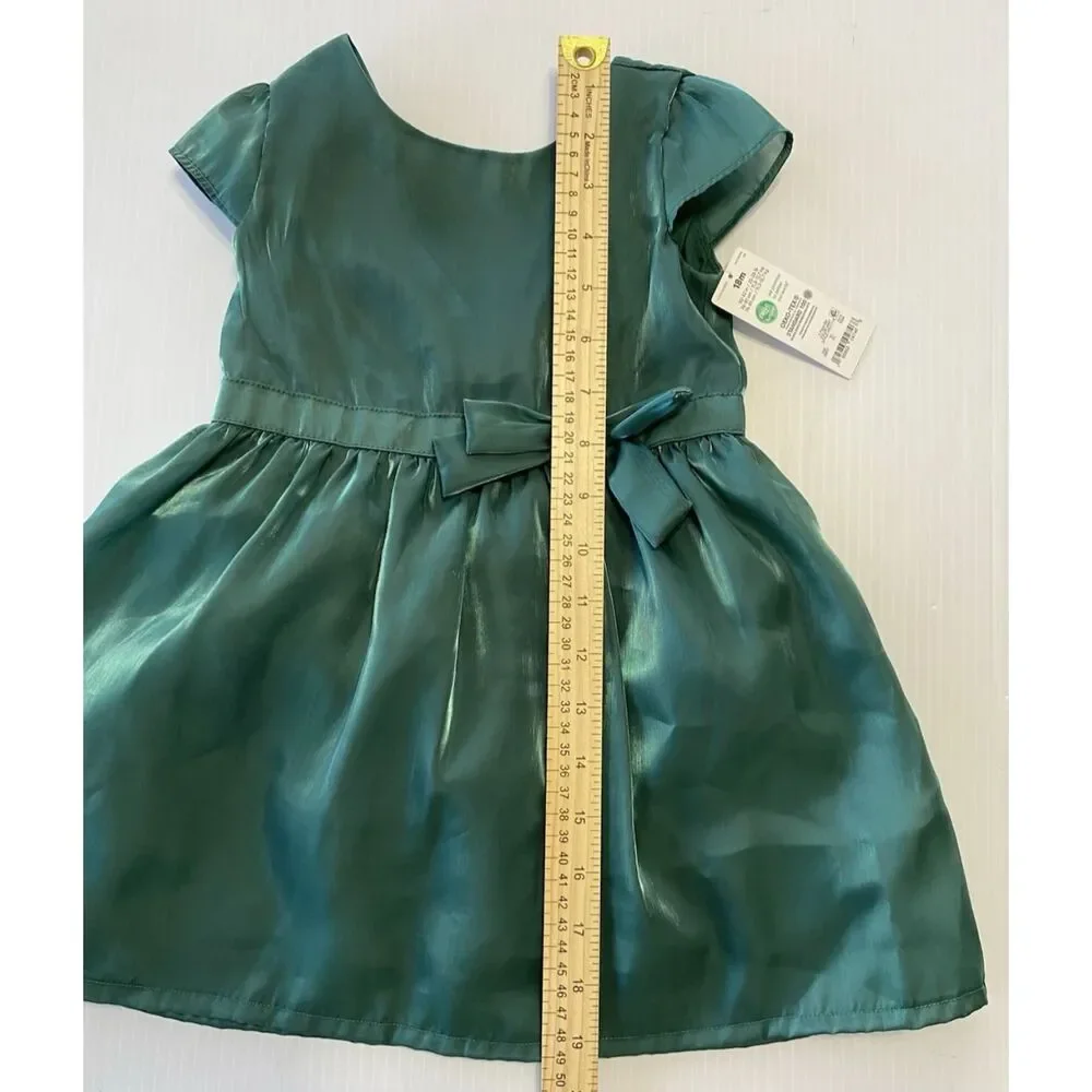 Carter's Just One You Toddler Dress Girl's 18 Months Green Dress w/Diaper Cover
